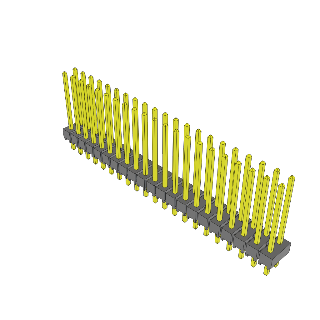 All Parts Connectors rugged connector TSW-121-15-L-D by Samtec