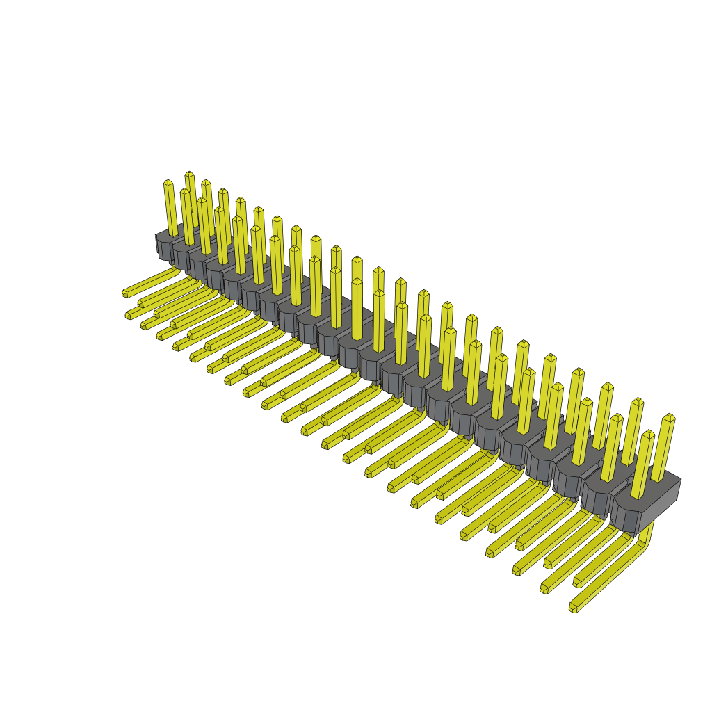All Parts Connectors rugged connector TSW-122-22-F-D-RA by Samtec