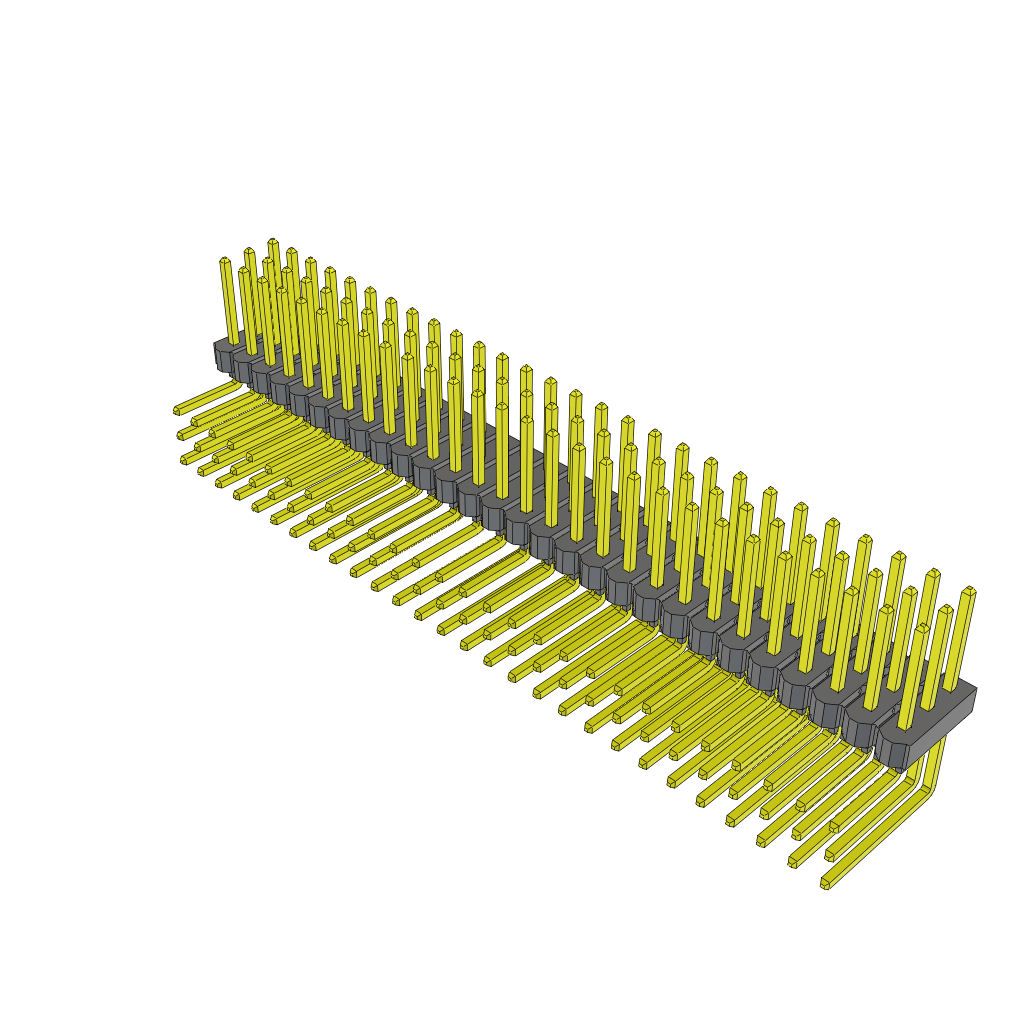 All Parts Connectors rugged connector TSW-128-16-S-T-RA by Samtec