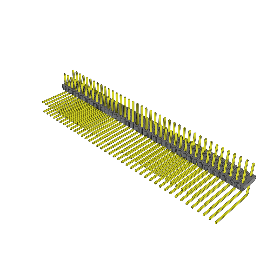 All Parts Connectors rugged connector TSW-140-11-L-Q-RA by Samtec