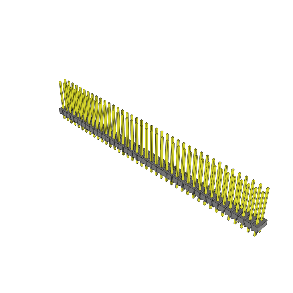 All Parts Connectors rugged connector TSW-140-15-L-D-LL by Samtec