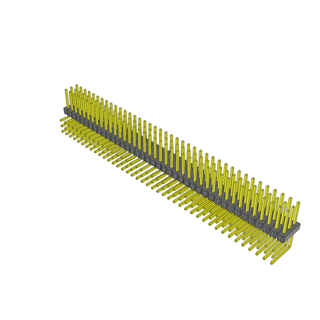 All Parts Connectors rugged connector TSW-140-25-F-T-RA by Samtec