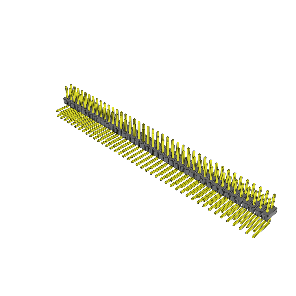 All Parts Connectors rugged connector TSW-142-22-F-D-RA by Samtec