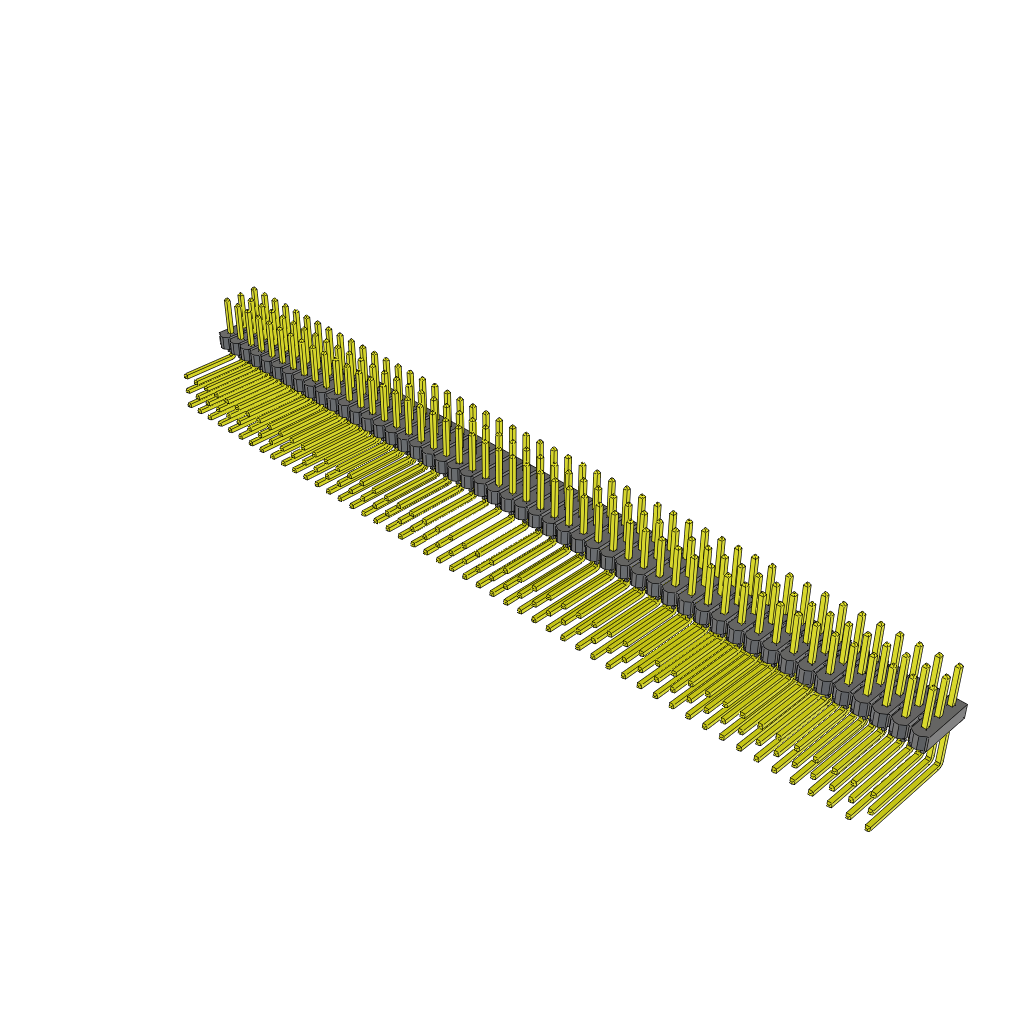 All Parts Connectors rugged connector TSW-150-09-F-T-RA by Samtec
