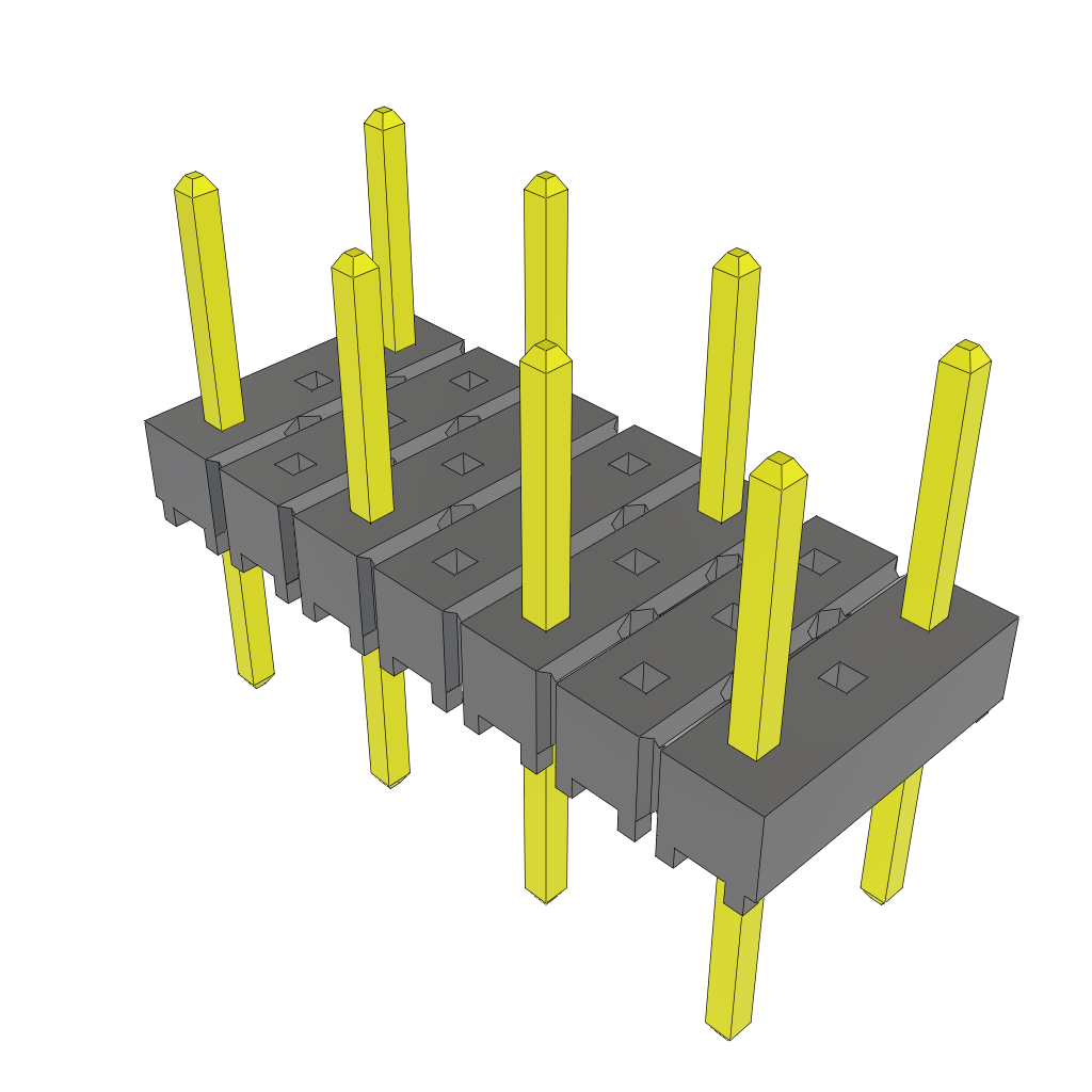 All Parts Connectors rugged connector TSW-204-08-G-Q by Samtec