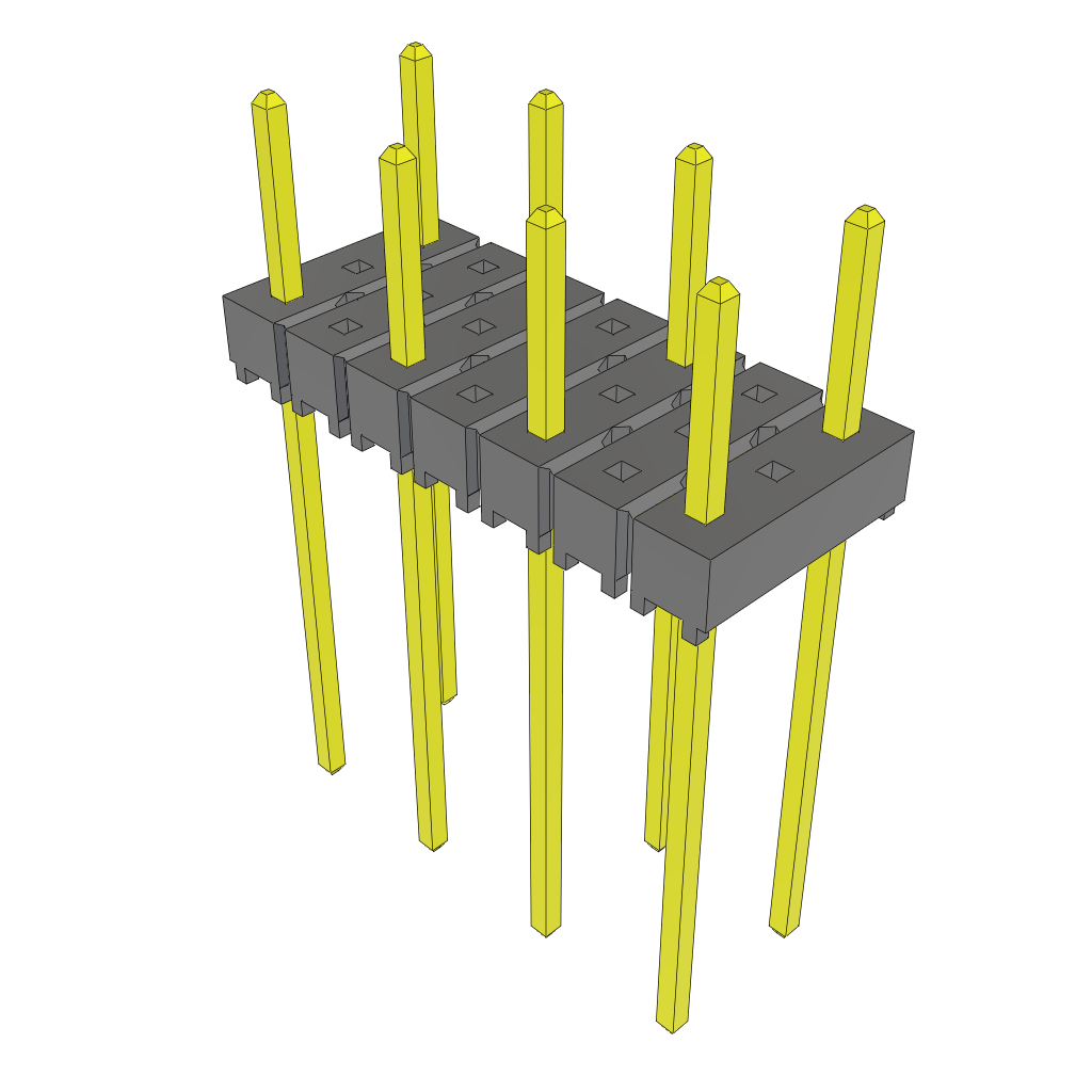 All Parts Connectors rugged connector TSW-204-11-L-Q by Samtec