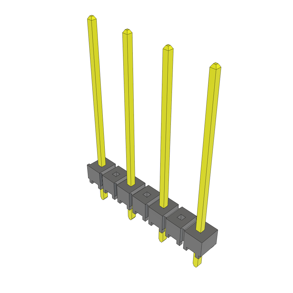 All Parts Connectors rugged connector TSW-204-18-T-S by Samtec