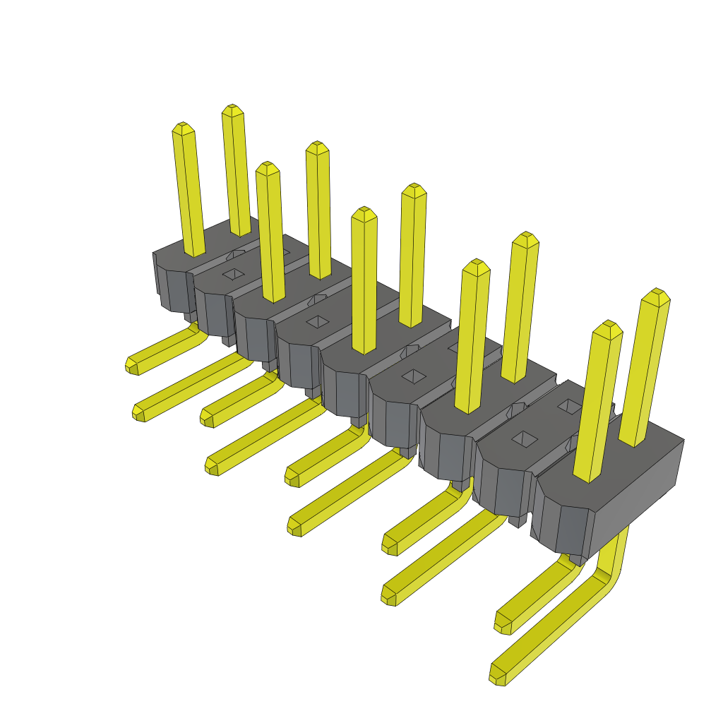All Parts Connectors rugged connector TSW-205-08-G-D-RA by Samtec
