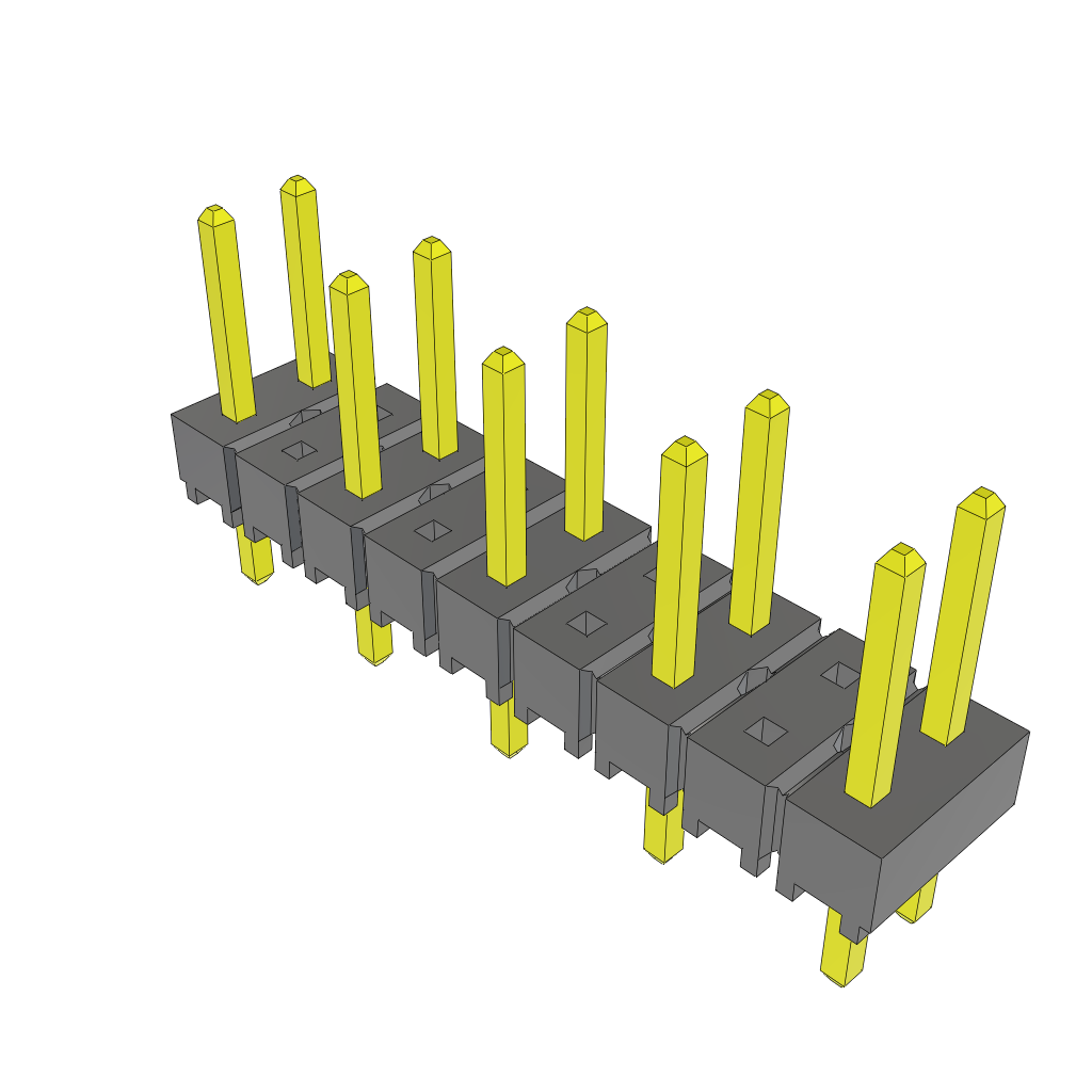All Parts Connectors rugged connector TSW-205-23-T-D by Samtec