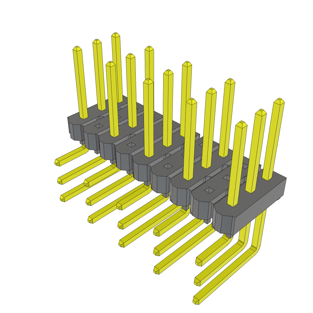 All Parts Connectors rugged connector TSW-205-25-G-T-RA by Samtec