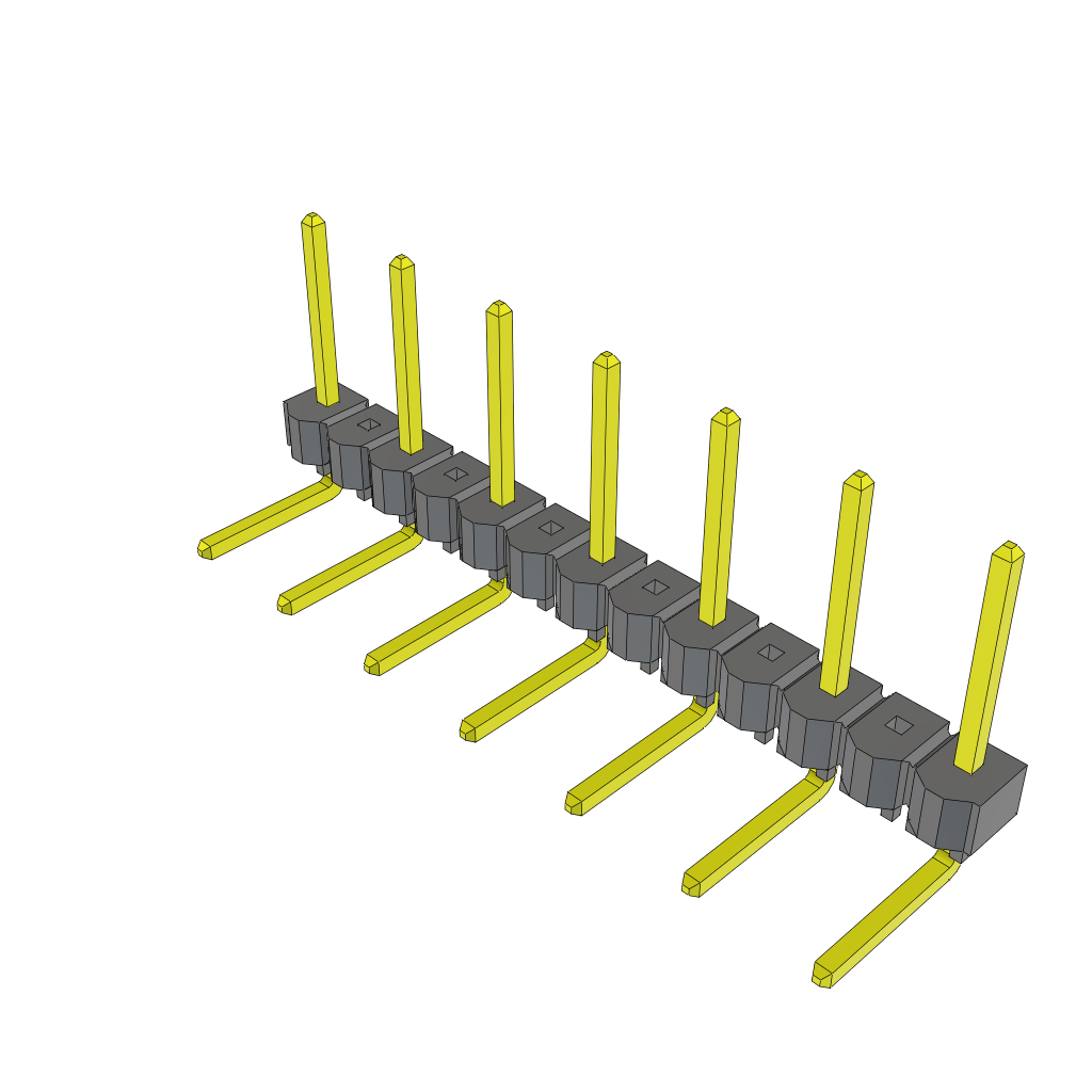 All Parts Connectors rugged connector TSW-207-16-G-S-RA by Samtec