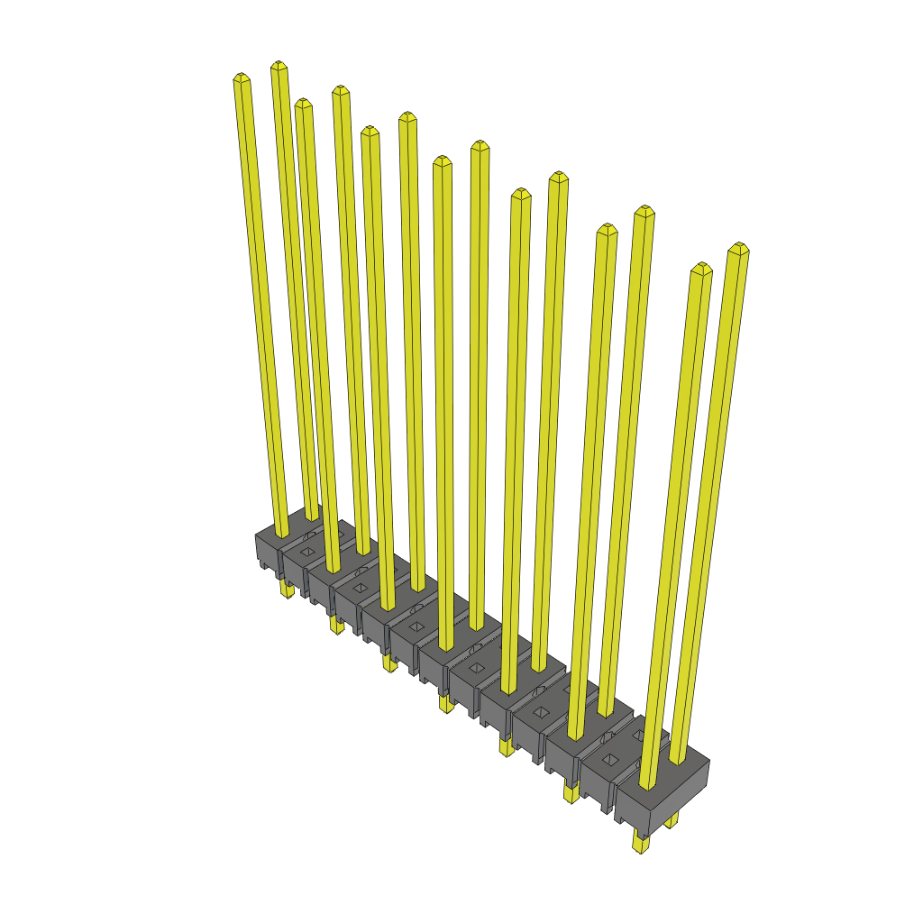 All Parts Connectors rugged connector TSW-207-21-G-D by Samtec