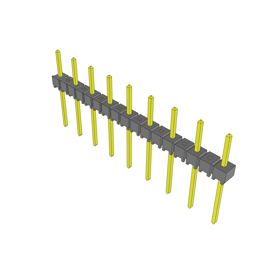 All Parts Connectors rugged connector TSW-209-09-G-S by Samtec