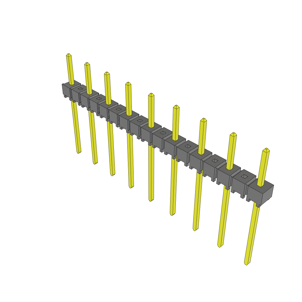 All Parts Connectors rugged connector TSW-209-10-G-S by Samtec