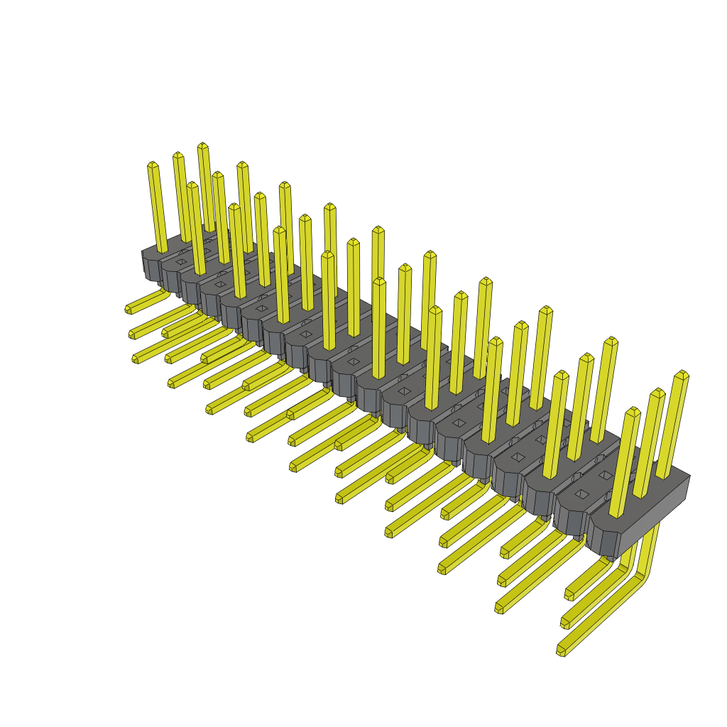 All Parts Connectors rugged connector TSW-210-25-G-T-RA by Samtec