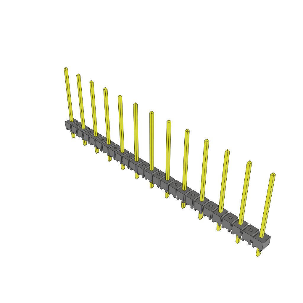 All Parts Connectors rugged connector TSW-213-17-T-S by Samtec