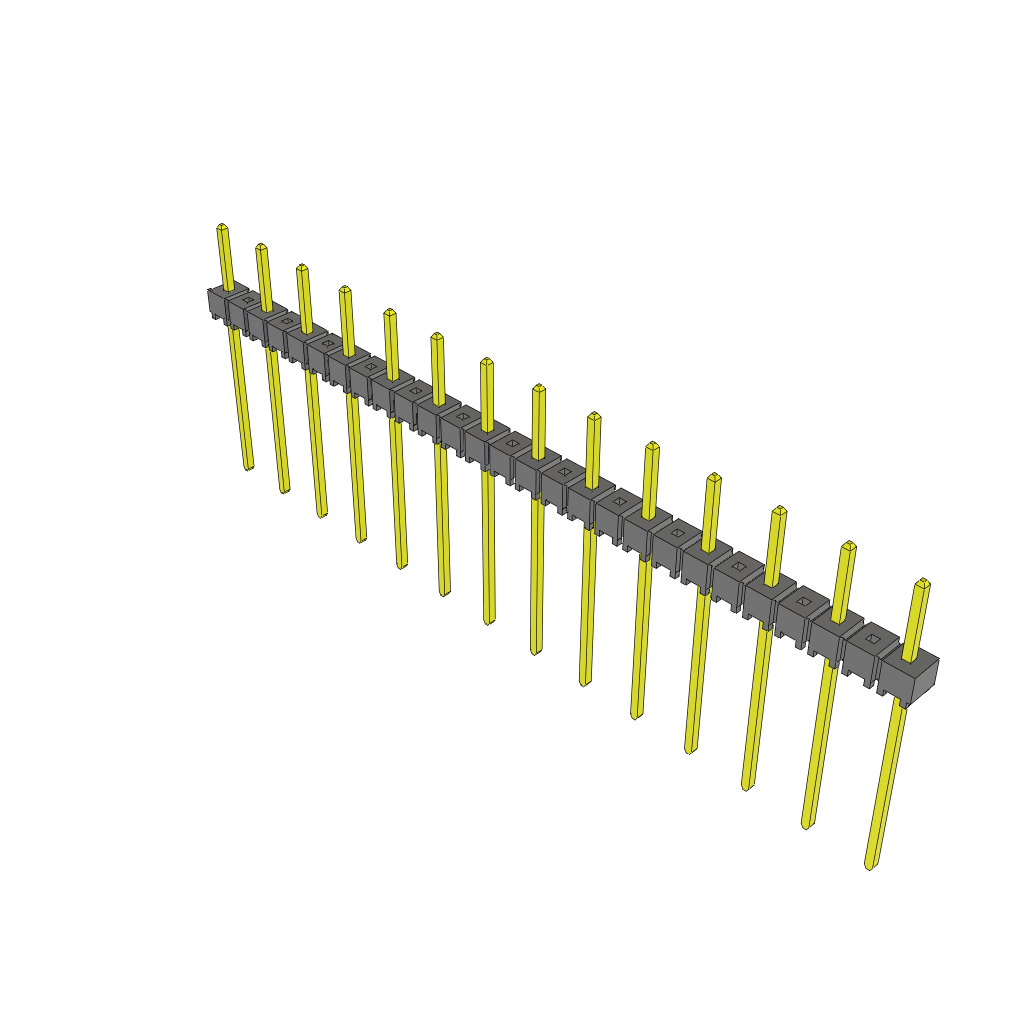 All Parts Connectors rugged connector TSW-214-11-T-S by Samtec