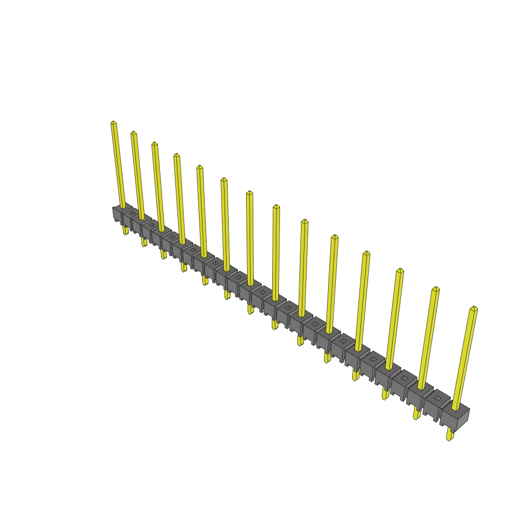 All Parts Connectors rugged connector TSW-214-17-T-S by Samtec