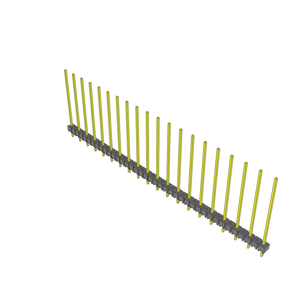 All Parts Connectors rugged connector TSW-220-20-L-S by Samtec