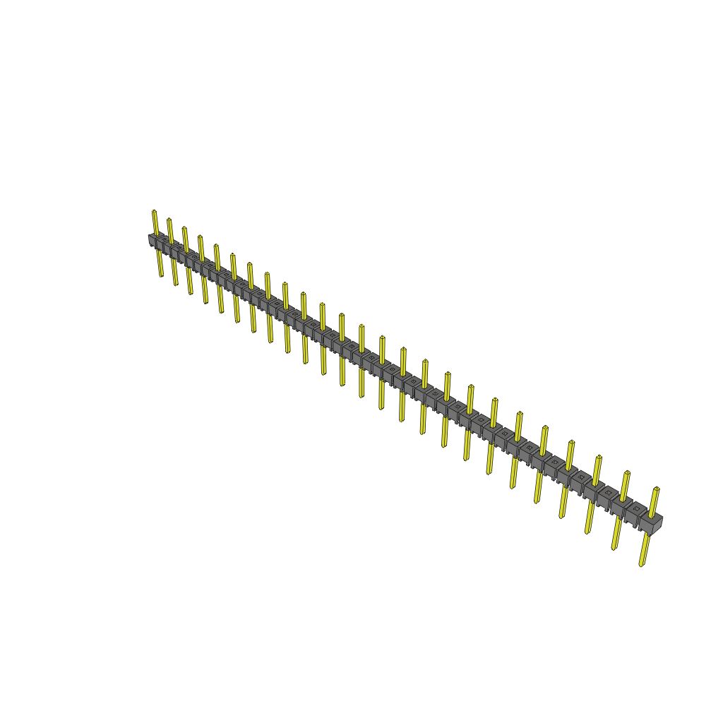 All Parts Connectors rugged connector TSW-225-22-T-S by Samtec