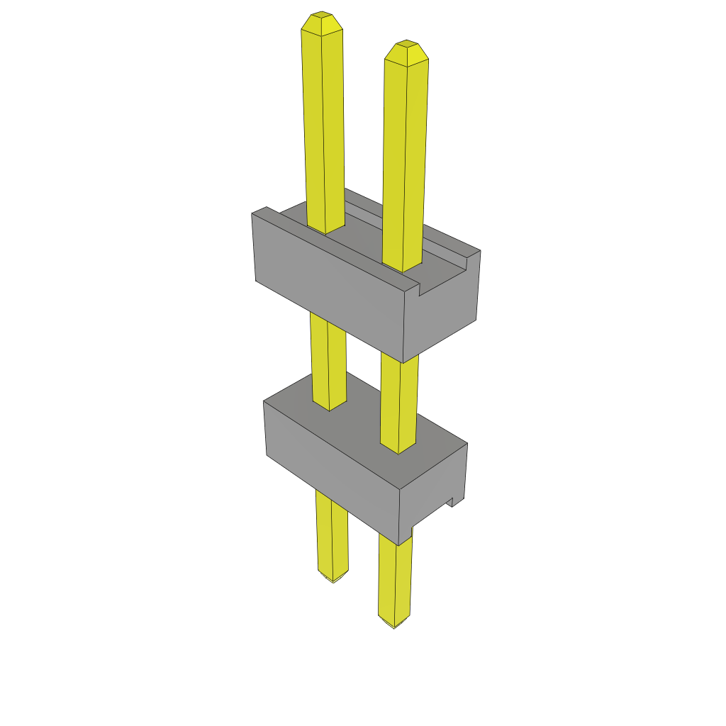 All Parts Connectors Backplane Connectors Hard Metric Connectors TW-02-03-L-S-235-150 by Samtec