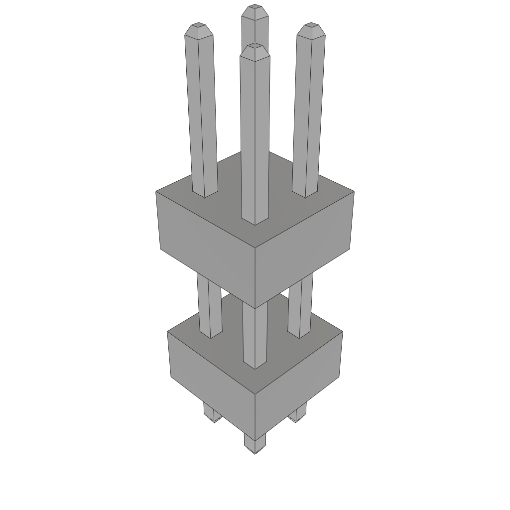 All Parts Connectors Backplane Connectors Hard Metric Connectors TW-02-04-T-D-285-080 by Samtec
