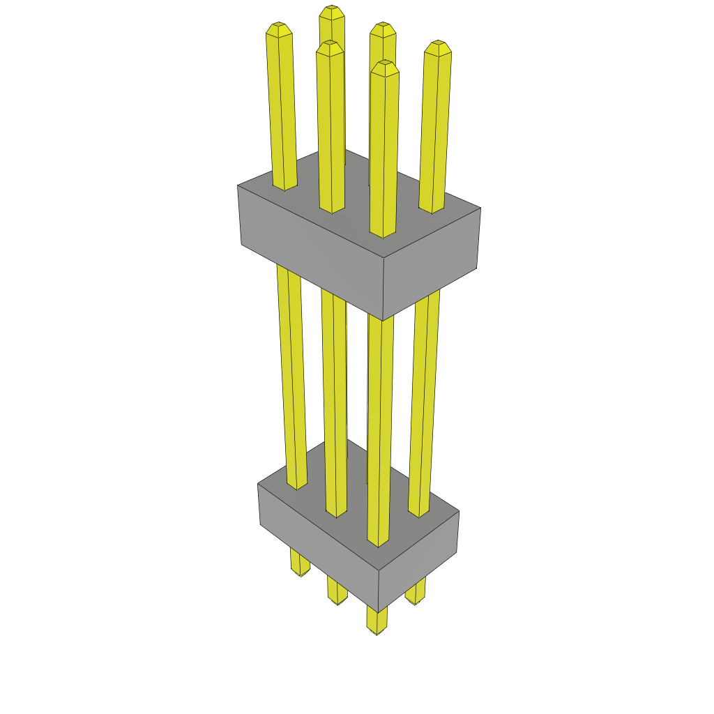 All Parts Connectors Backplane Connectors Hard Metric Connectors TW-03-08-L-D-540-100 by Samtec