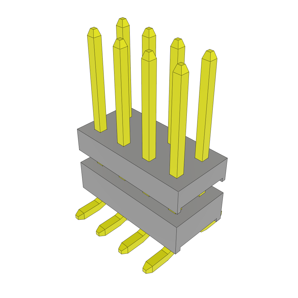 All Parts Connectors Backplane Connectors Hard Metric Connectors TW-04-03-SM-D-225-SM-A by Samtec