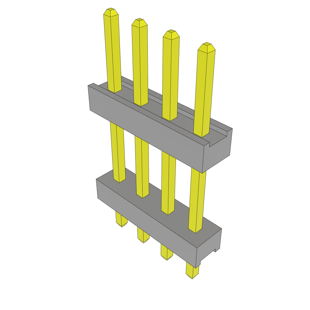 All Parts Connectors Backplane Connectors Hard Metric Connectors TW-04-04-F-S-242-136 by Samtec