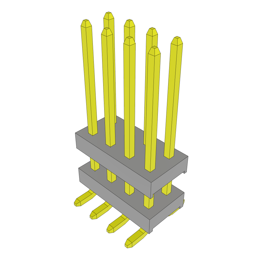 All Parts Connectors Backplane Connectors Hard Metric Connectors TW-04-06-S-D-250-SM by Samtec