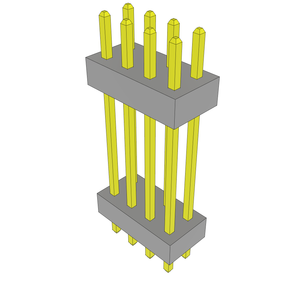 All Parts Connectors Backplane Connectors Hard Metric Connectors TW-04-07-F-D-540-090 by Samtec