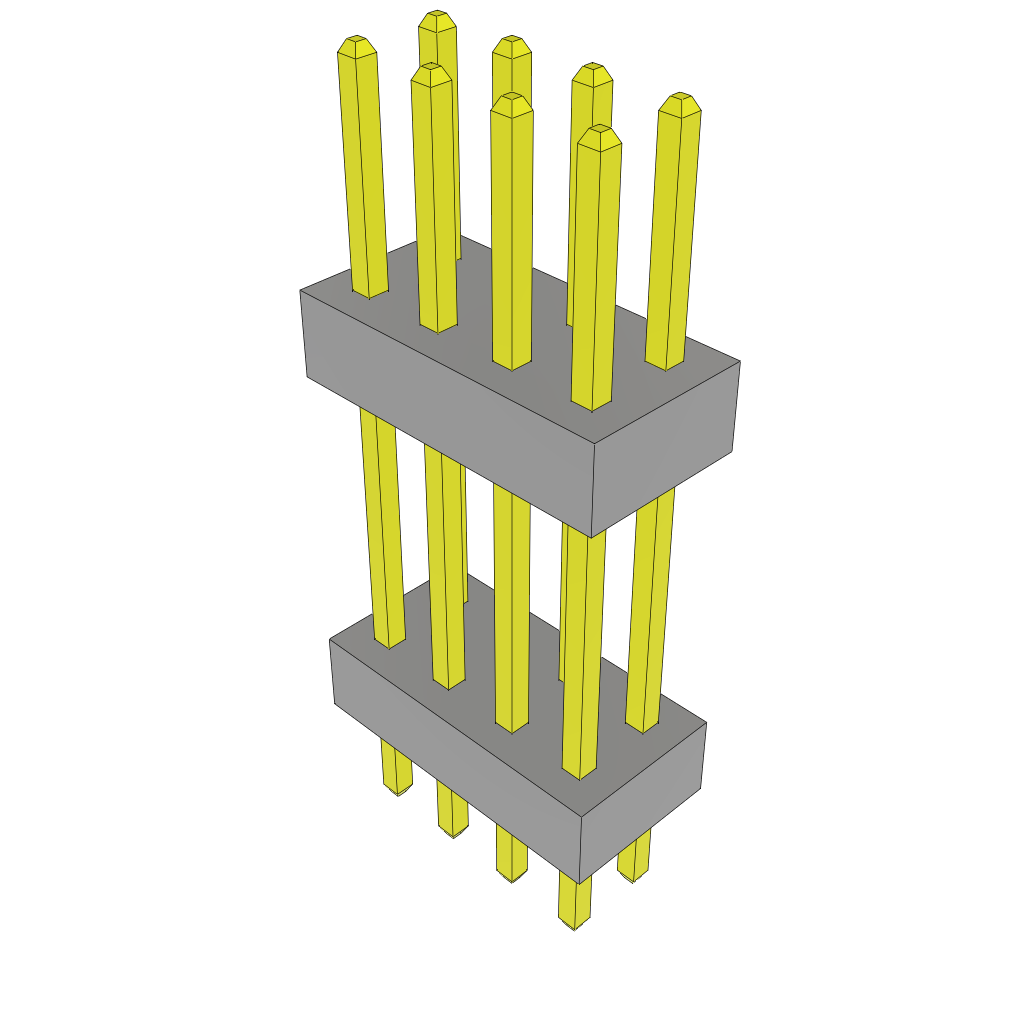 All Parts Connectors Backplane Connectors Hard Metric Connectors TW-04-07-S-D-435-115 by Samtec