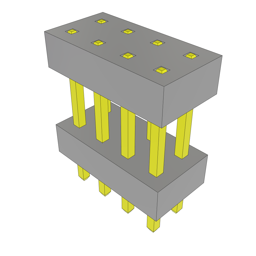 All Parts Connectors Backplane Connectors Hard Metric Connectors TW-04-11-F-D-171-100 by Samtec