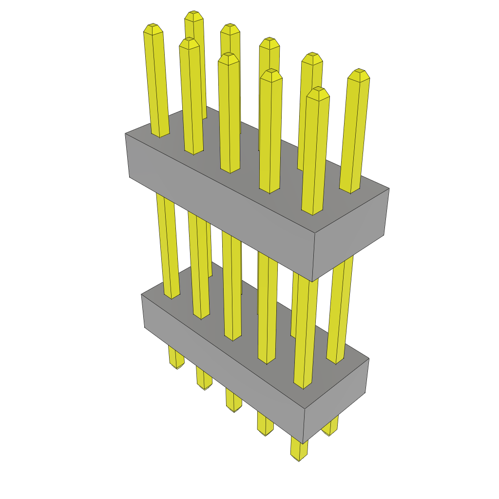 All Parts Connectors Backplane Connectors Hard Metric Connectors TW-05-06-L-D-400-100 by Samtec