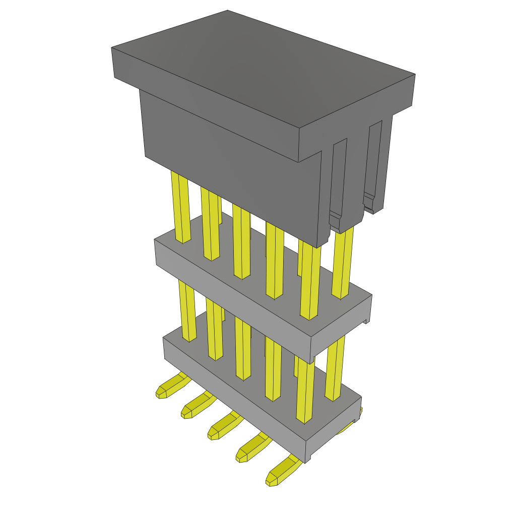 All Parts Connectors Backplane Connectors Hard Metric Connectors TW-05-07-L-D-350-SM-P by Samtec