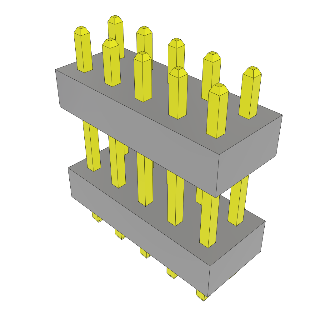 All Parts Connectors Backplane Connectors Hard Metric Connectors TW-05-09-L-D-222-070 by Samtec