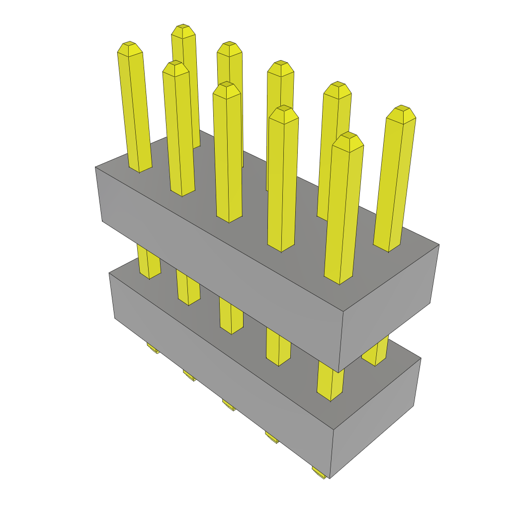 All Parts Connectors Backplane Connectors Hard Metric Connectors TW-05-09-L-D-240-060 by Samtec