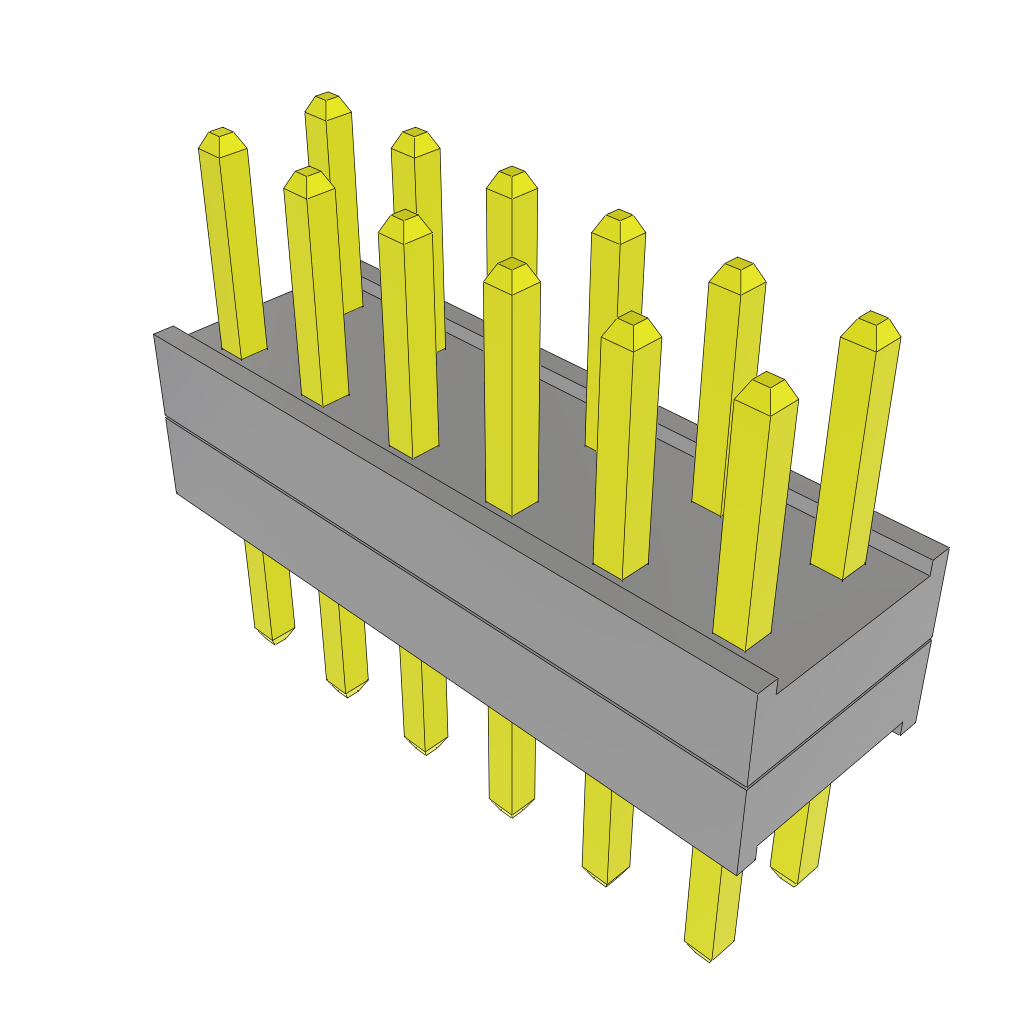 All Parts Connectors Backplane Connectors Hard Metric Connectors TW-06-02-S-D-120-125 by Samtec