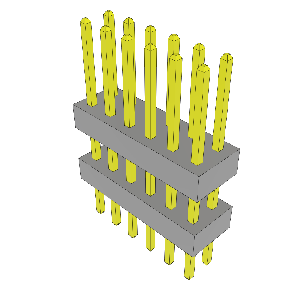 All Parts Connectors Backplane Connectors Hard Metric Connectors TW-06-06-F-D-270-150 by Samtec