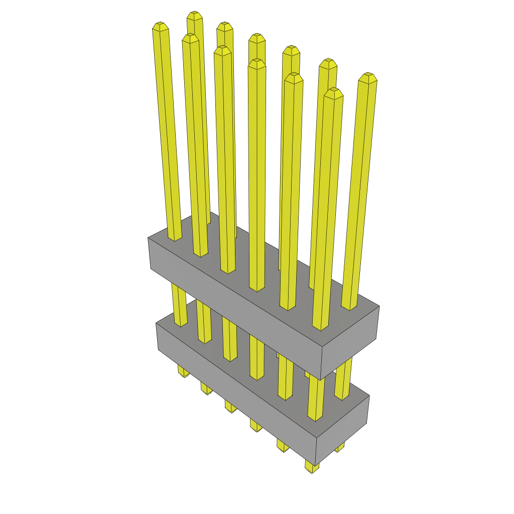 All Parts Connectors Backplane Connectors Hard Metric Connectors TW-06-08-L-D-472-080 by Samtec