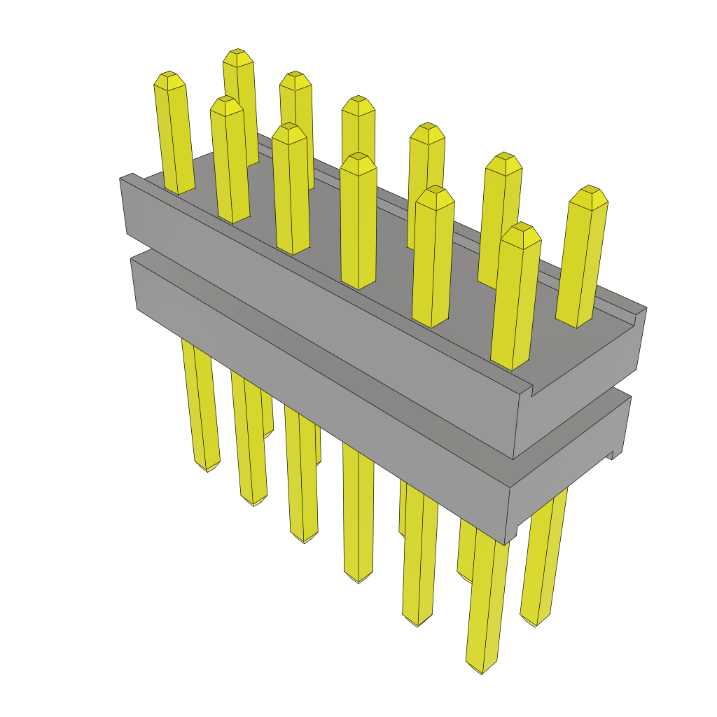 All Parts Connectors Backplane Connectors Hard Metric Connectors TW-06-09-G-D-145-210 by Samtec
