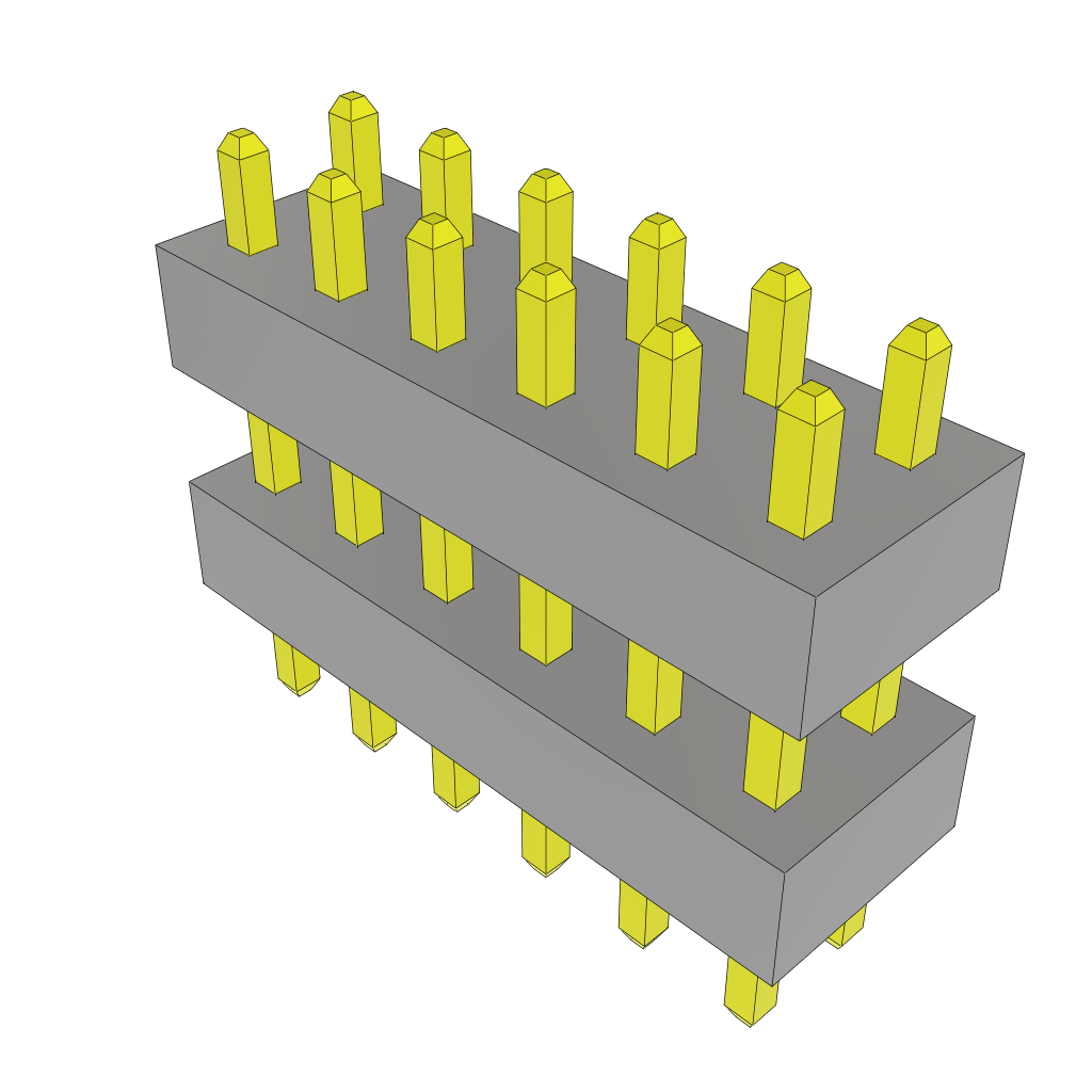 All Parts Connectors Backplane Connectors Hard Metric Connectors TW-06-11-L-D-240-078 by Samtec