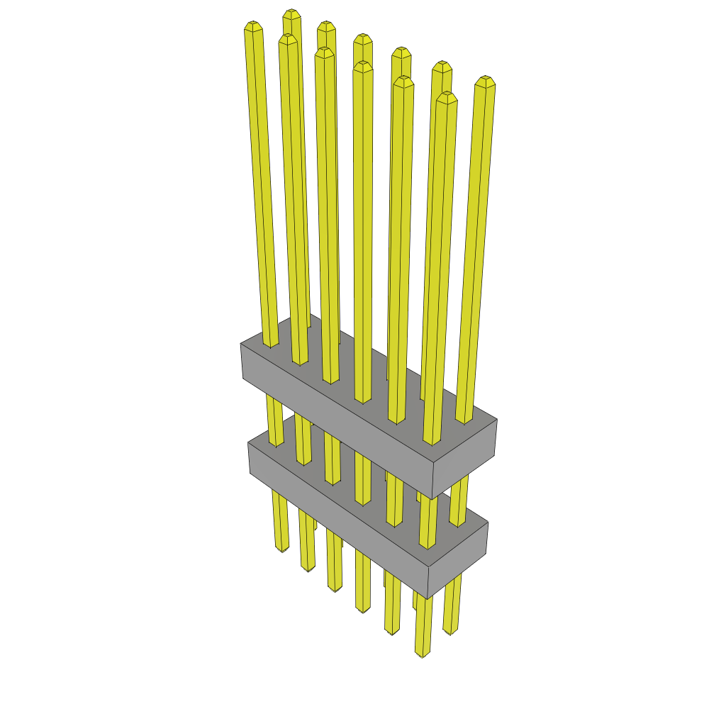 All Parts Connectors Backplane Connectors Hard Metric Connectors TW-06-12-S-D-310-210 by Samtec