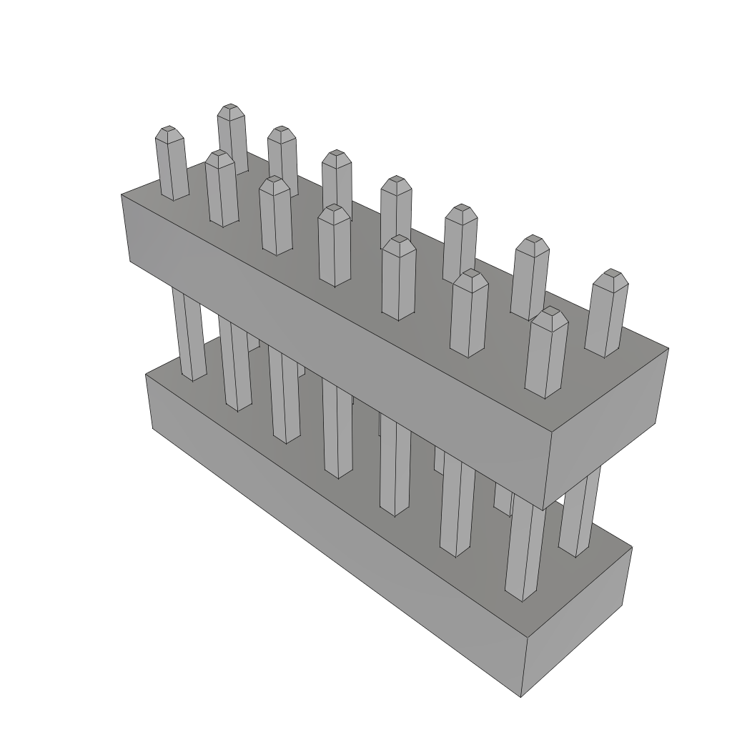 All Parts Connectors Backplane Connectors Hard Metric Connectors TW-07-02-T-D-178-100 by Samtec