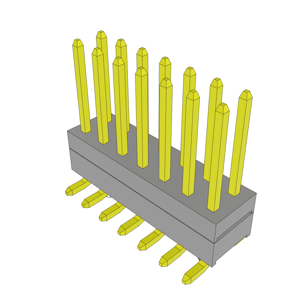 All Parts Connectors Backplane Connectors Hard Metric Connectors TW-07-03-L-D-190-SM-A by Samtec