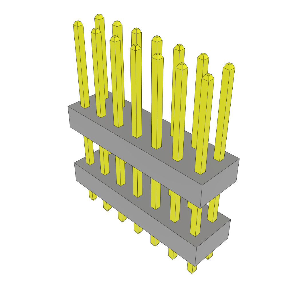 All Parts Connectors Backplane Connectors Hard Metric Connectors TW-07-06-S-D-378-093 by Samtec