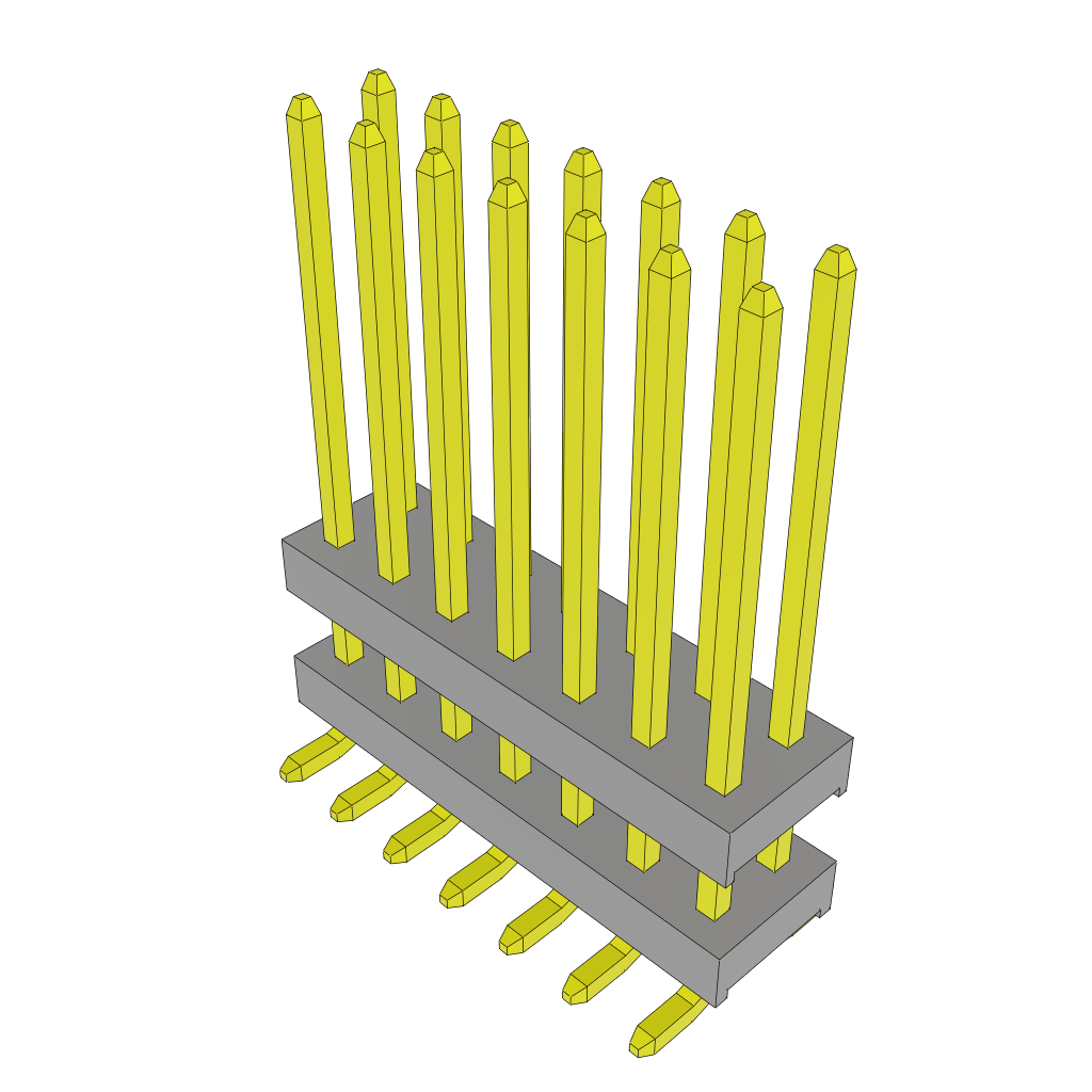 All Parts Connectors Backplane Connectors Hard Metric Connectors TW-07-07-F-D-250-SM by Samtec