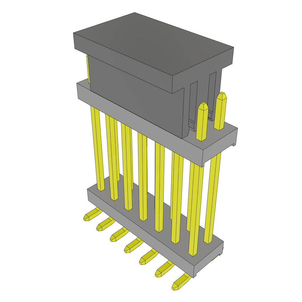 All Parts Connectors Backplane Connectors Hard Metric Connectors TW-07-07-F-D-570-SM-P by Samtec