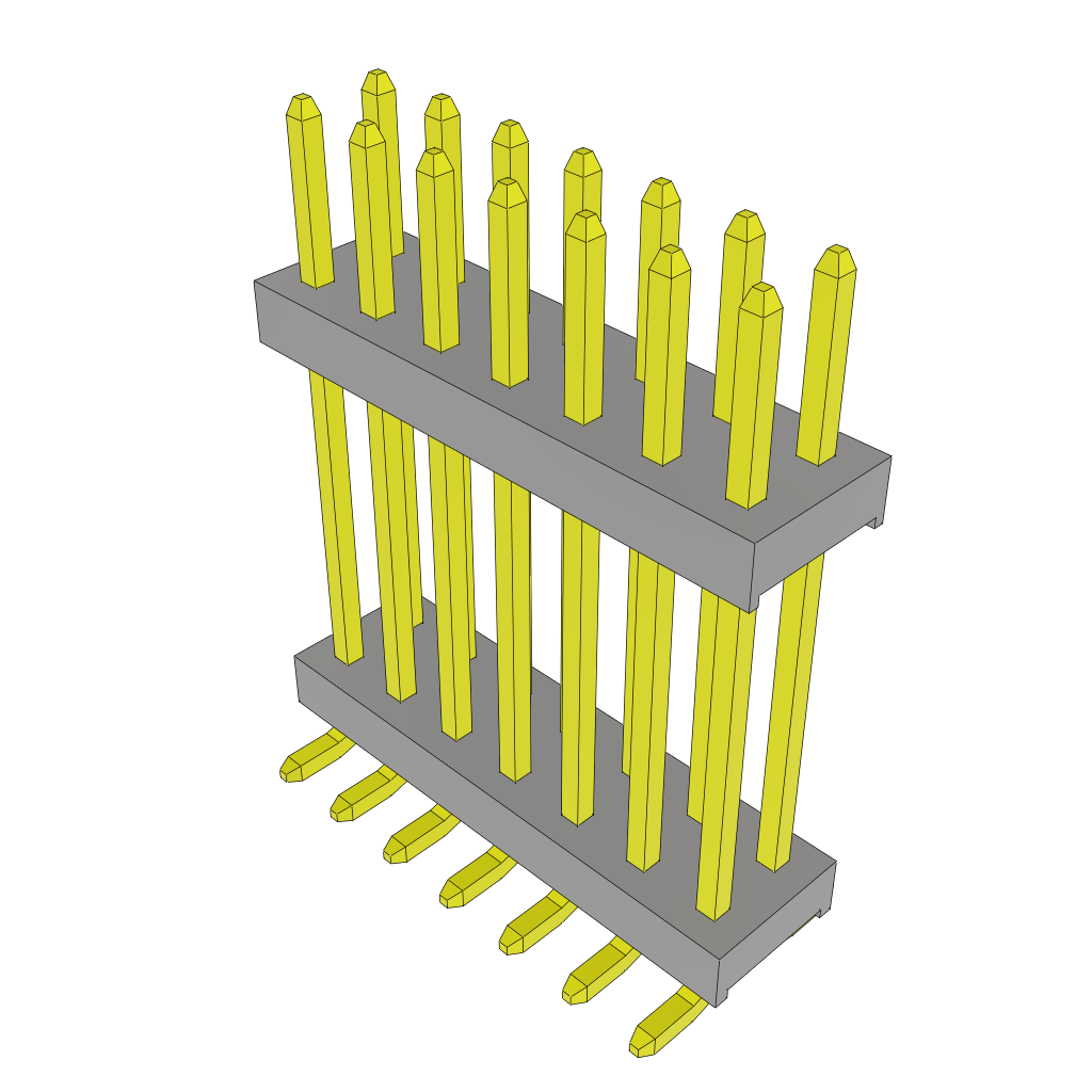 All Parts Connectors Backplane Connectors Hard Metric Connectors TW-07-07-L-D-520-SM by Samtec