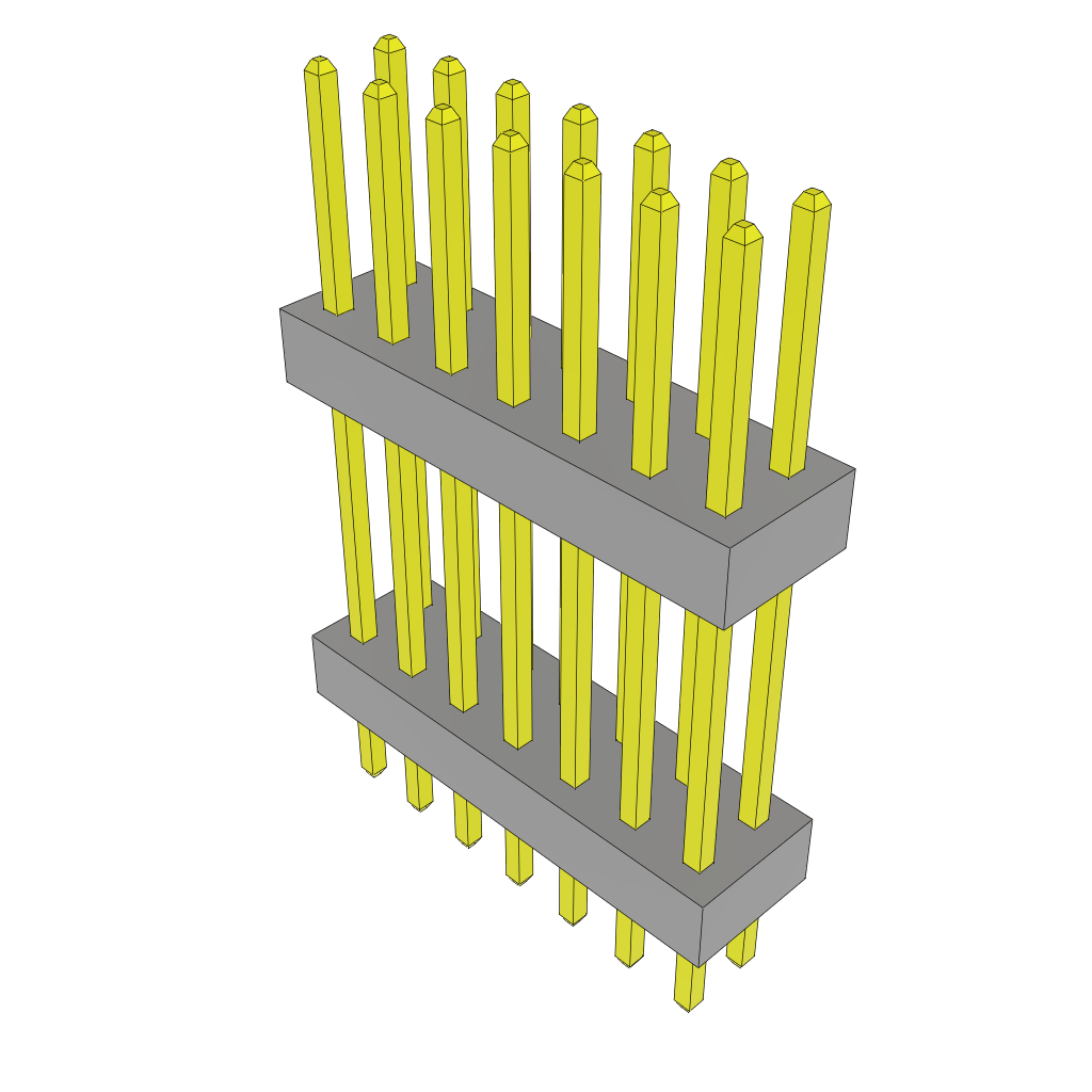 All Parts Connectors Backplane Connectors Hard Metric Connectors TW-07-08-L-D-470-120 by Samtec